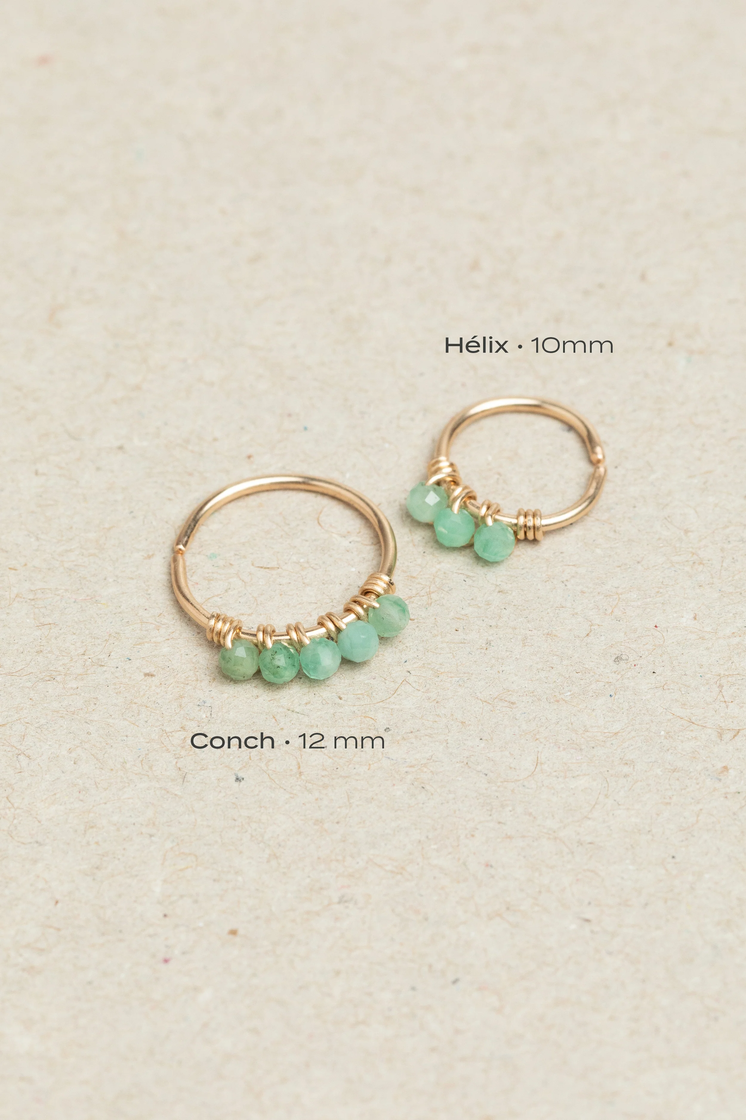 Piercing Diana - Émeraude - Or 750‰ - Image 5