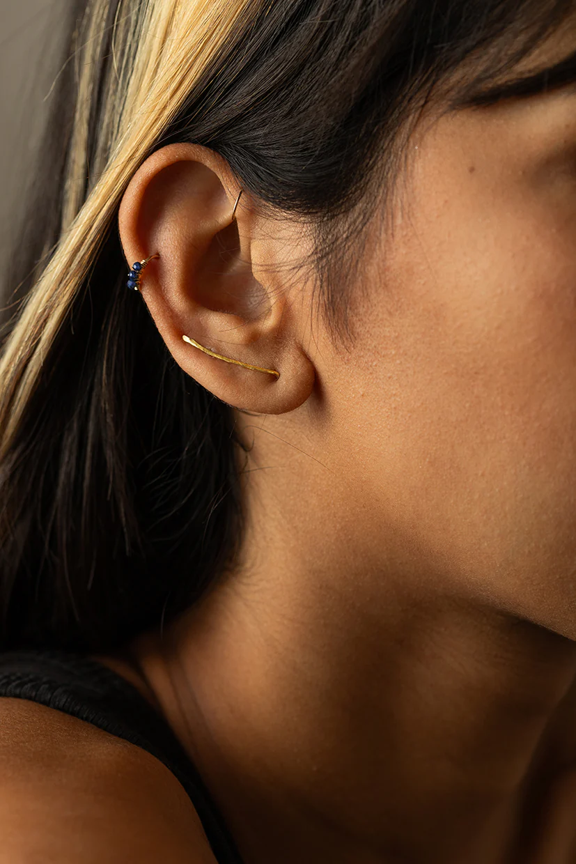 Piercing Diana - Saphir - Or 750‰ - Image 3