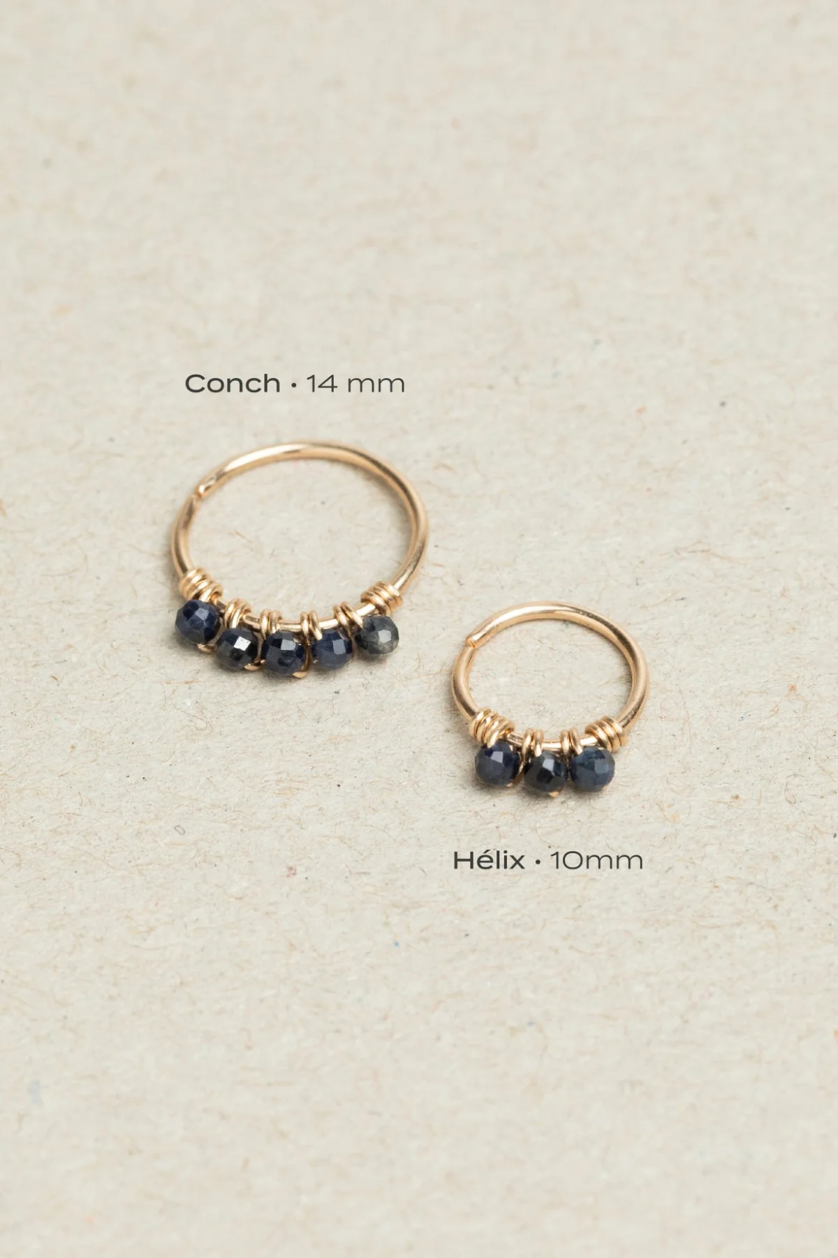 Piercing Diana - Saphir - Or 750‰ - Image 5