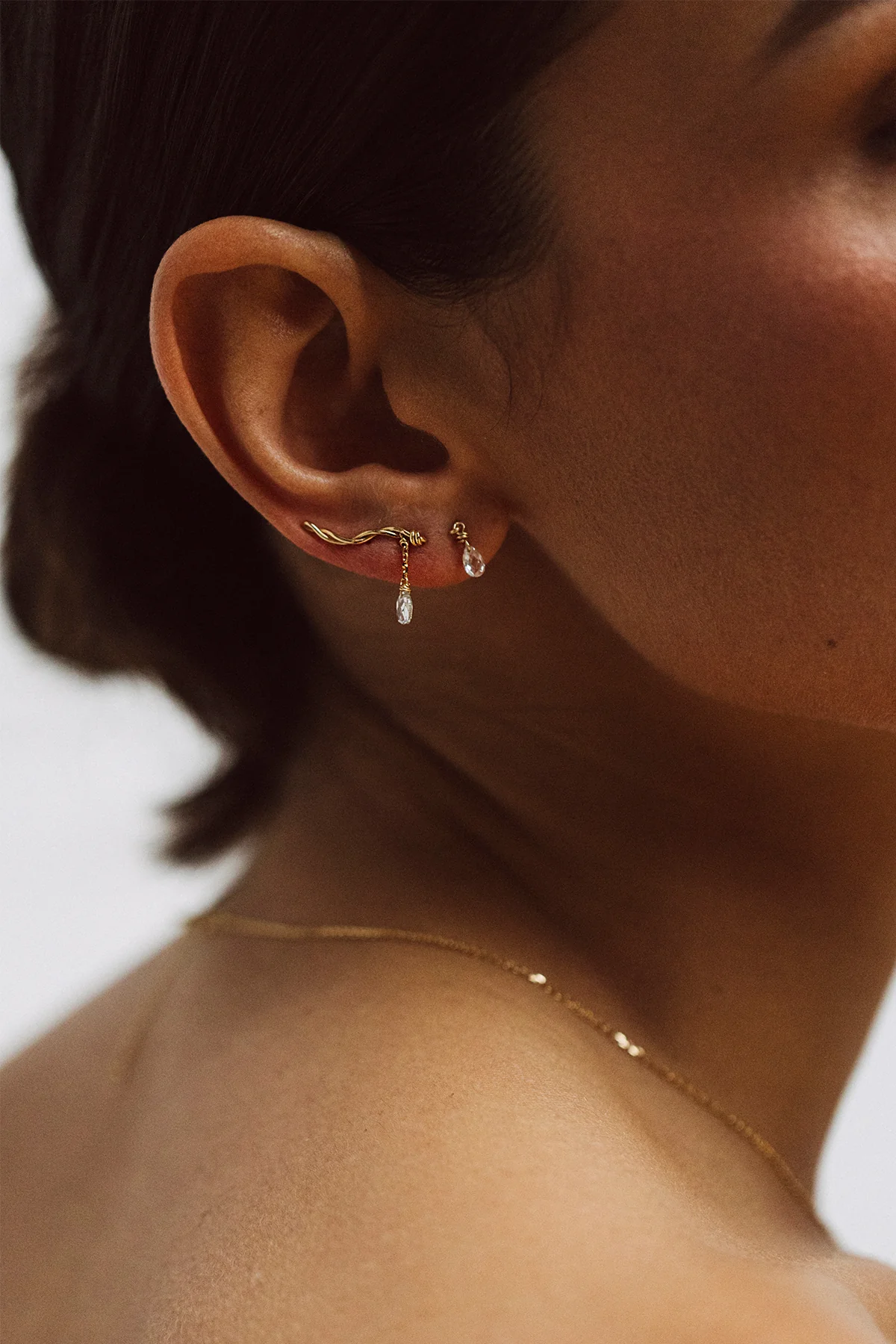 Puce pampille Mia - Or 750‰ Diamant blanc - Image 4