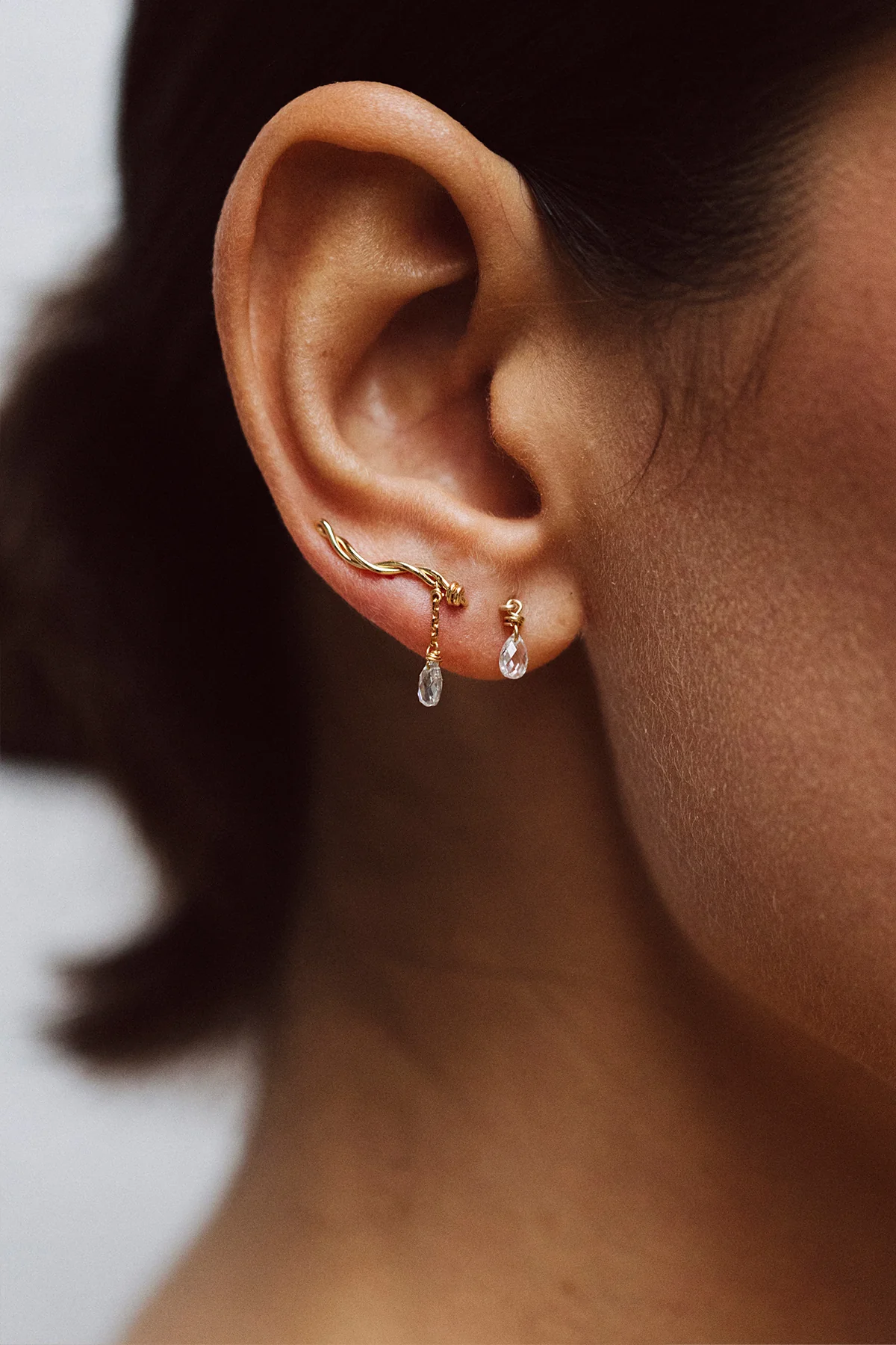 Puce pampille Mia - Or 750‰ Diamant blanc - Image 5