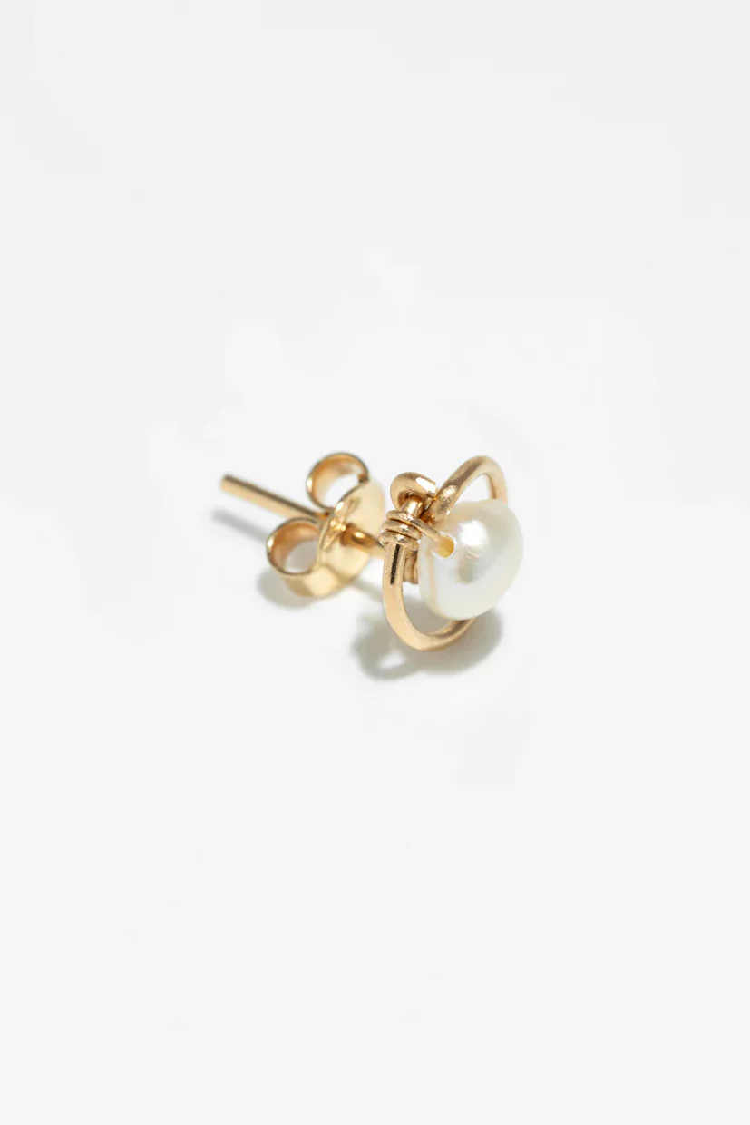 Puces Iris - Or 750‰ - Perle de culture - Image 4