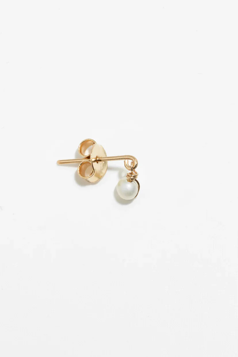 Puces Mia - Or 750‰ - Perle de culture - Image 4